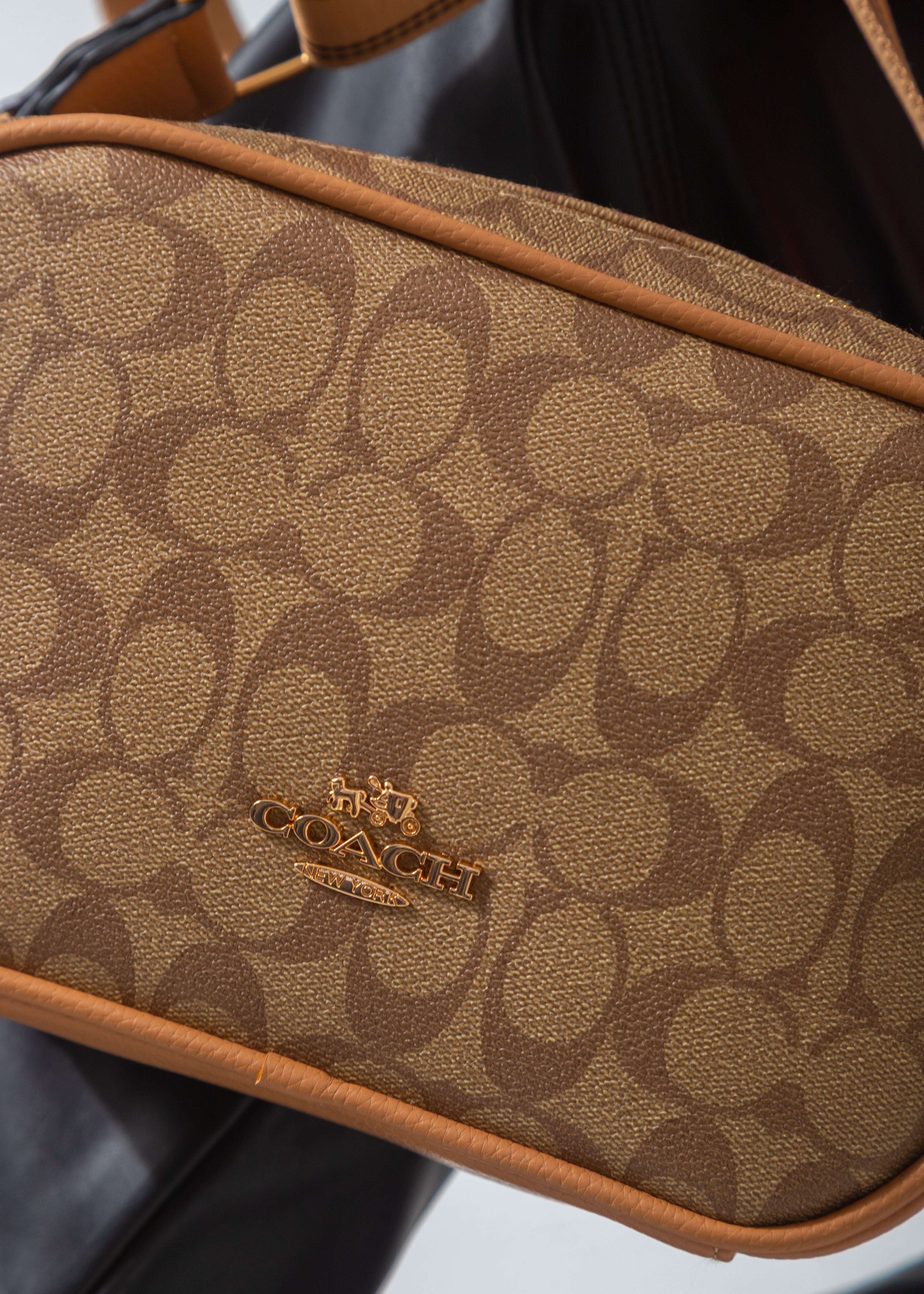 Structured Crossbody Bag-cafe