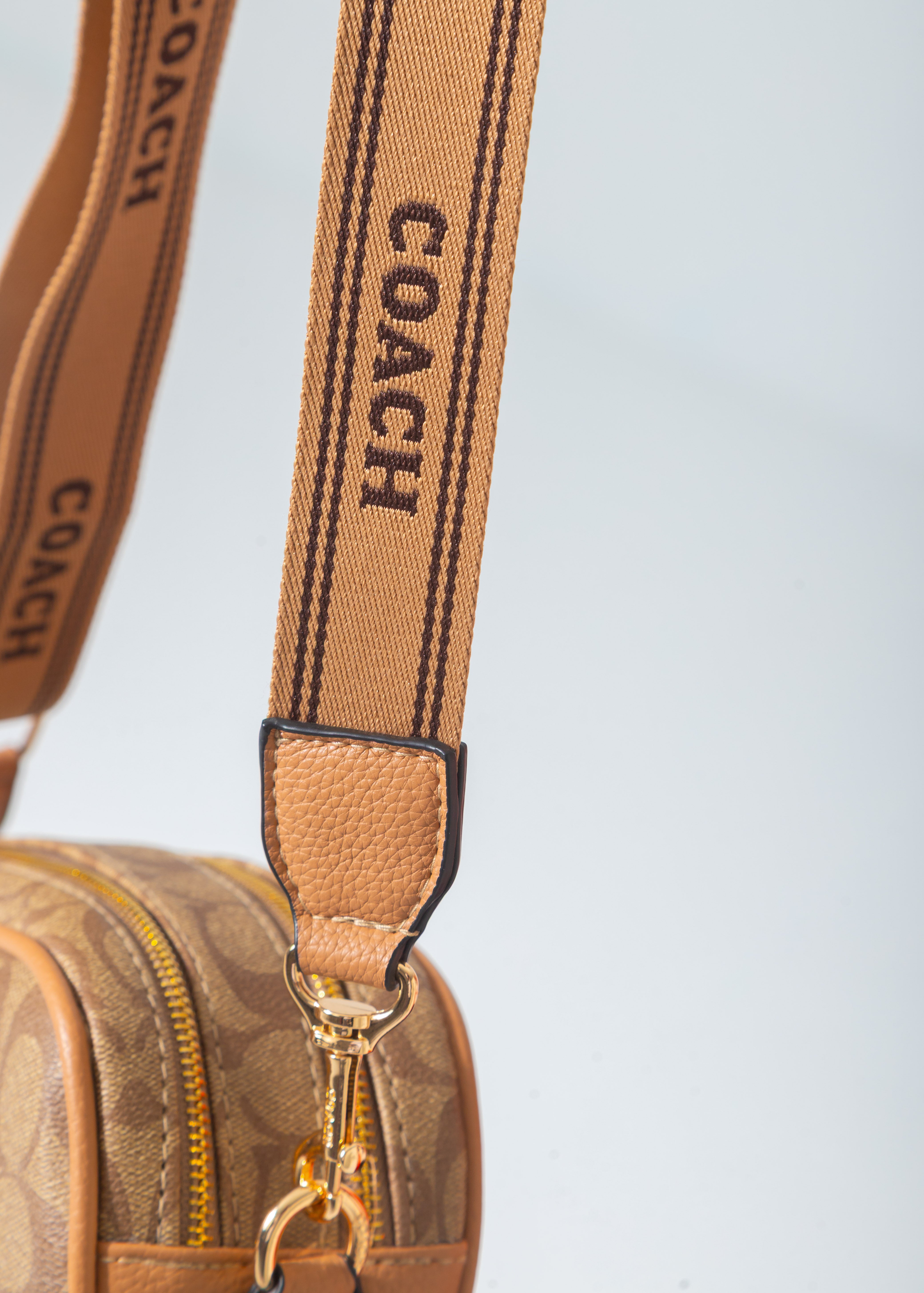 Structured Crossbody Bag-cafe