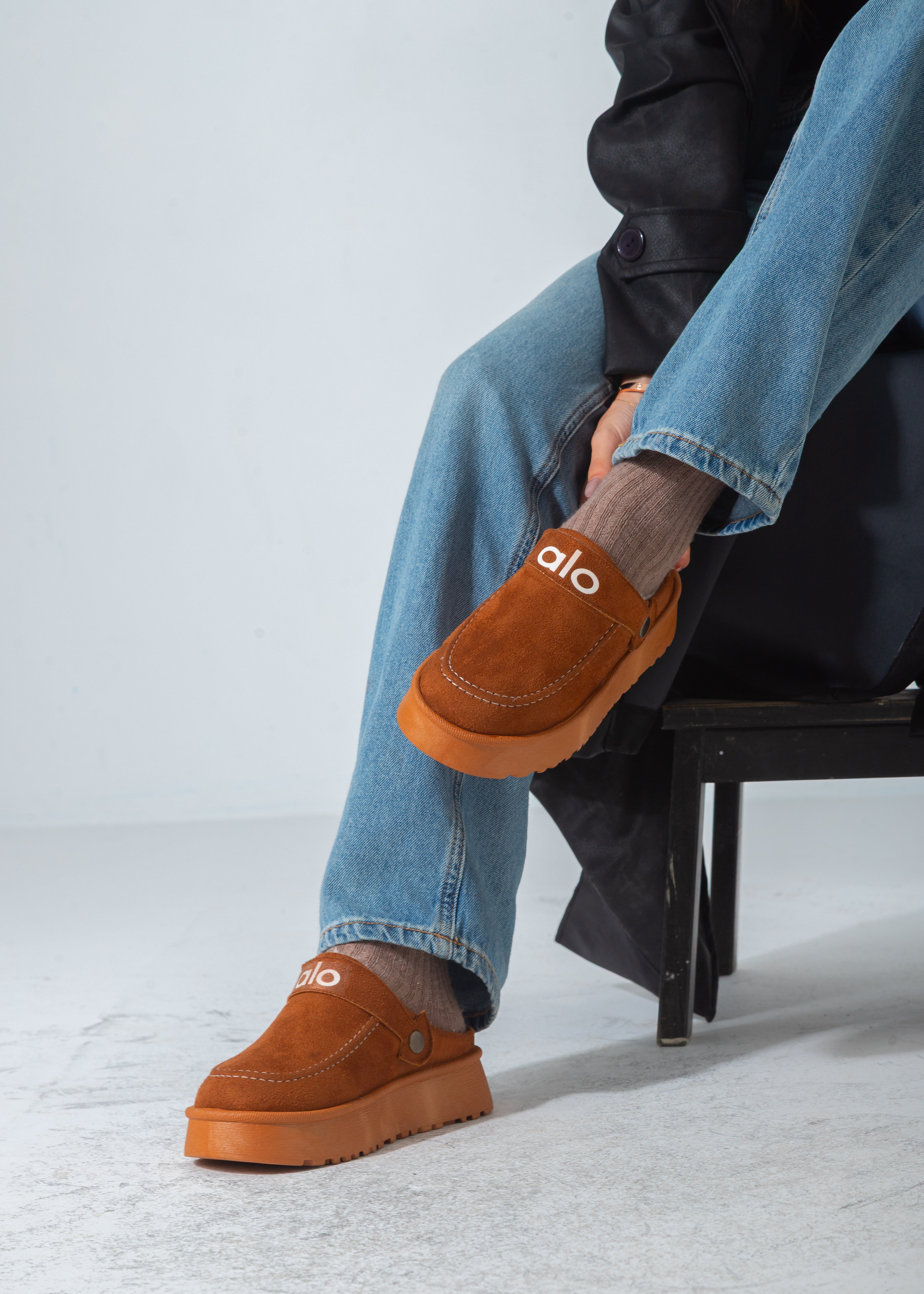 The Cozy Platform Clog-camel
