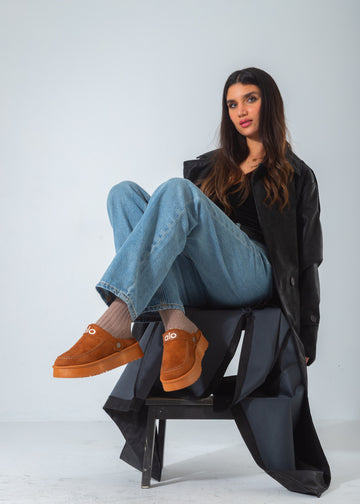 The Cozy Platform Clog-camel