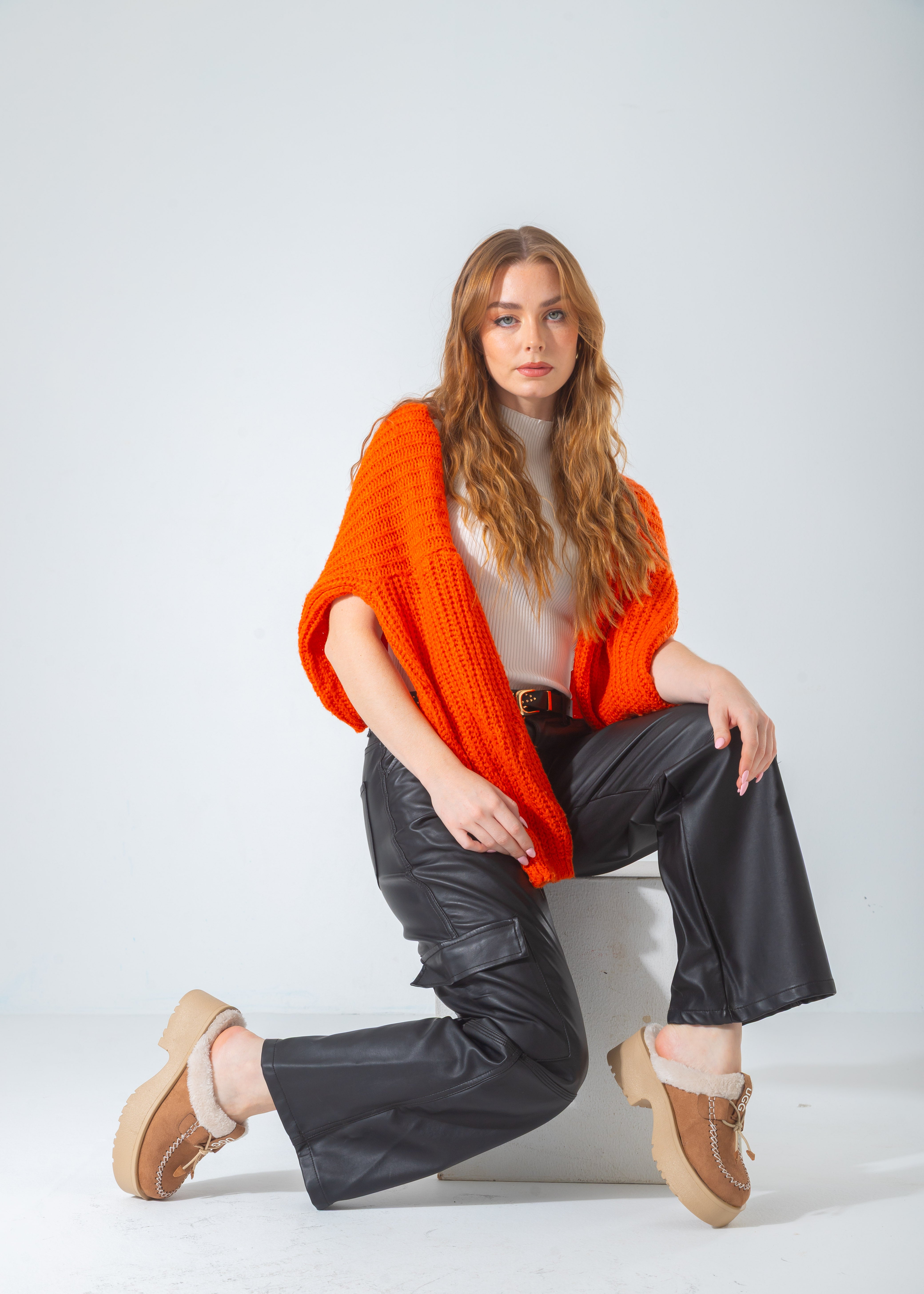 Lace-Up Moccasin Platform Clog-cafe