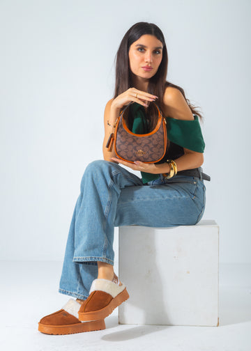 Canvas Demi Shoulder Bag-light-camel