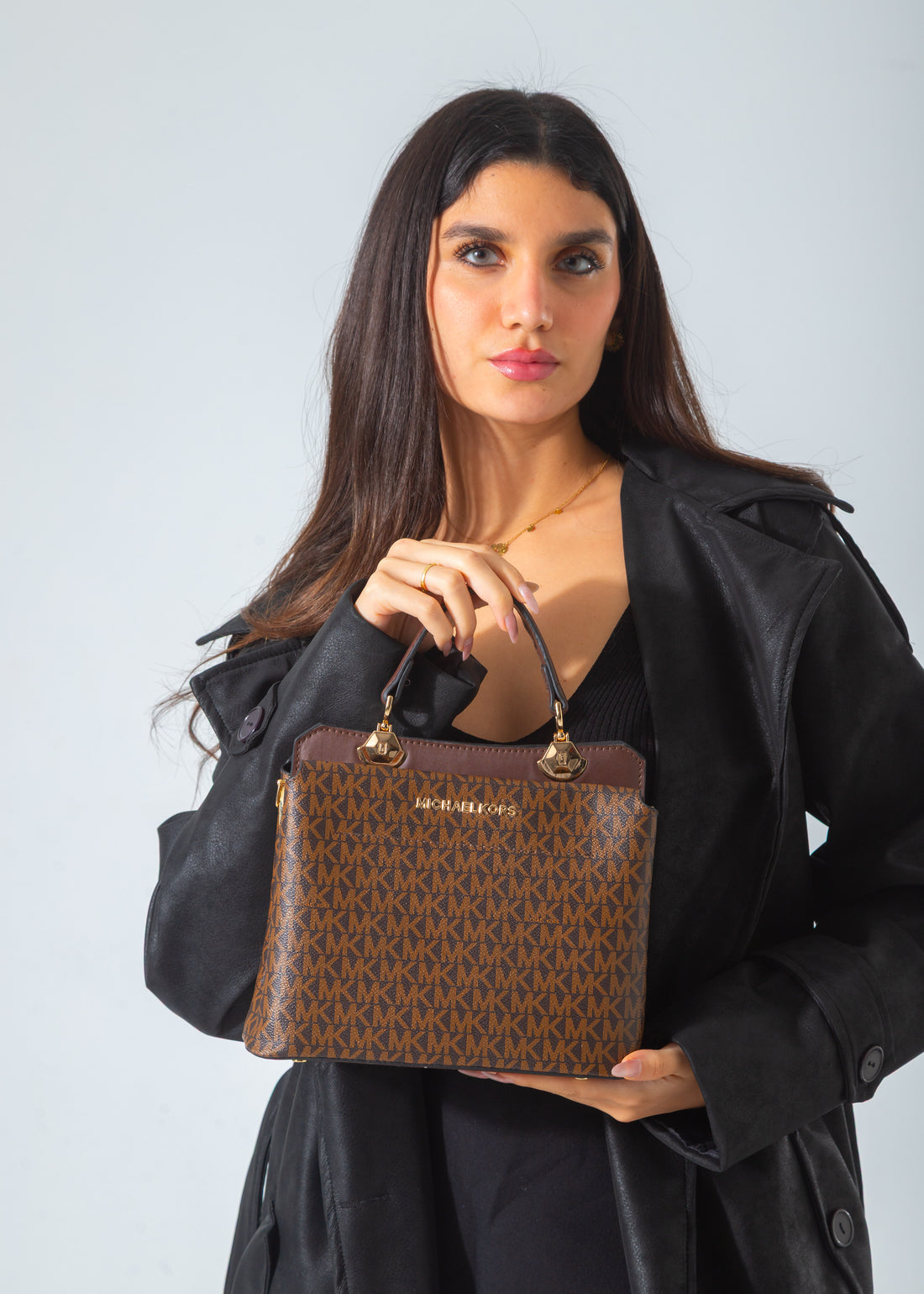 The Convertible Top-Handle Bag-brown