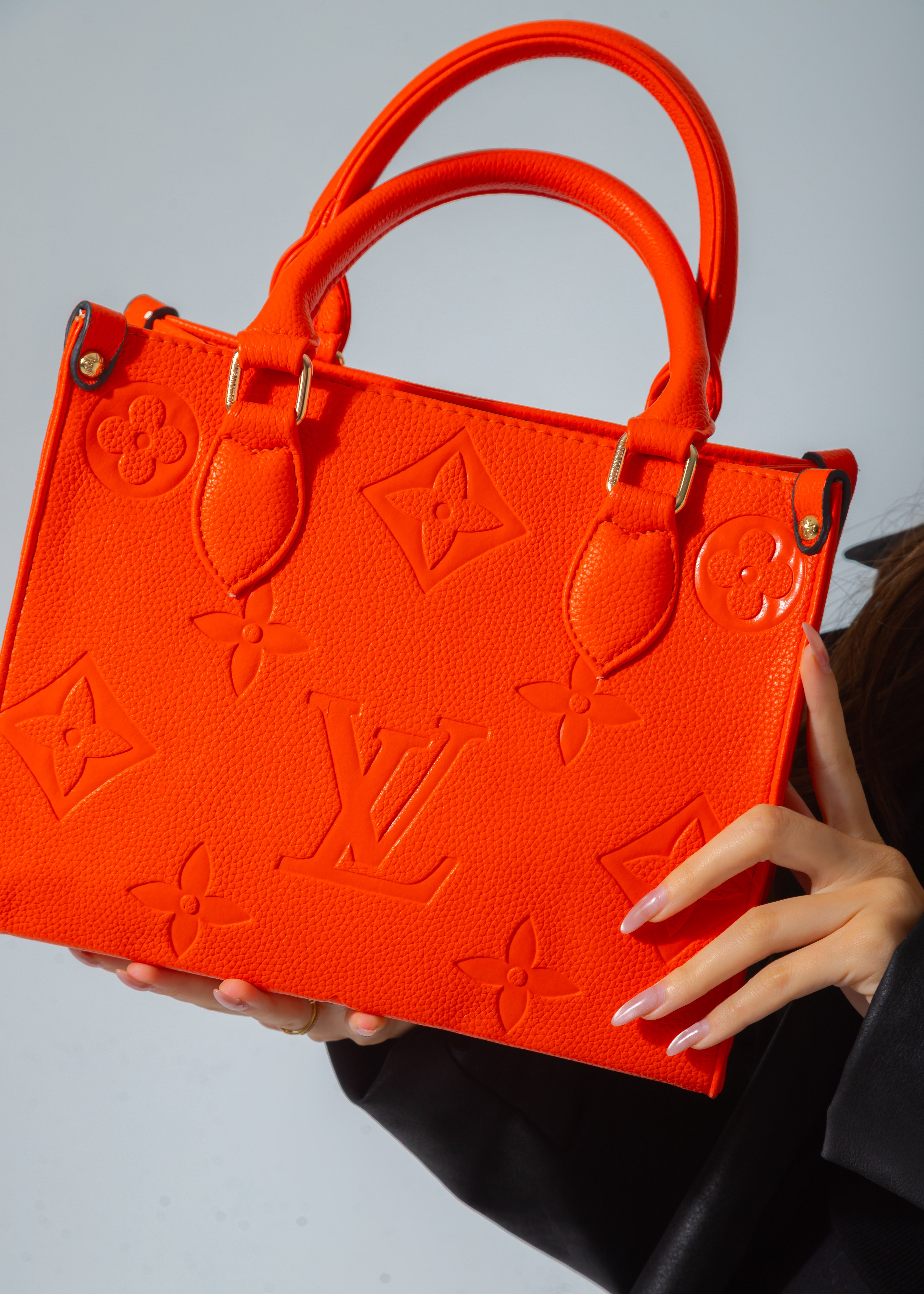 Top-Handle Carryall Bag-orange