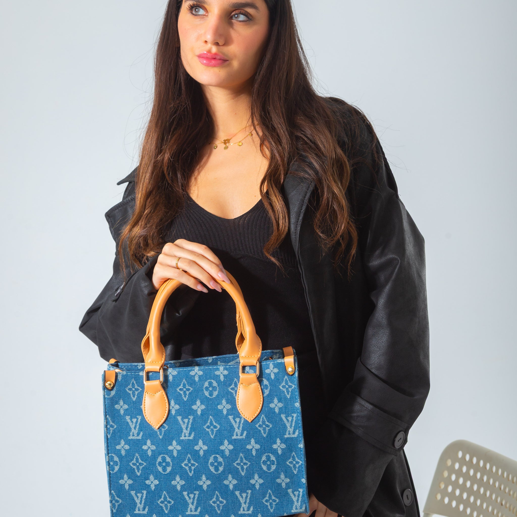 Top-Handle Carryall Bag-jeans