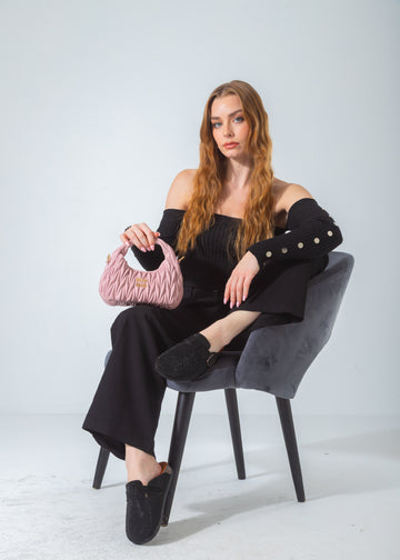 Wander Matelassé Hobo Mini-Bag-pink