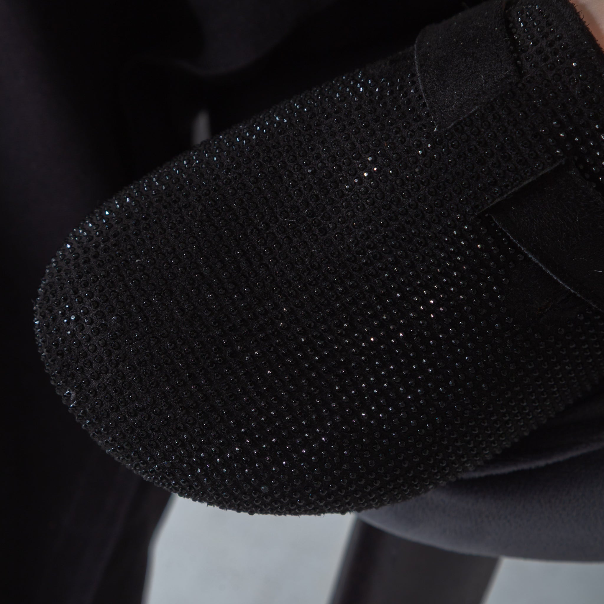 Sparkle Buckle Slip-On Clogs-black