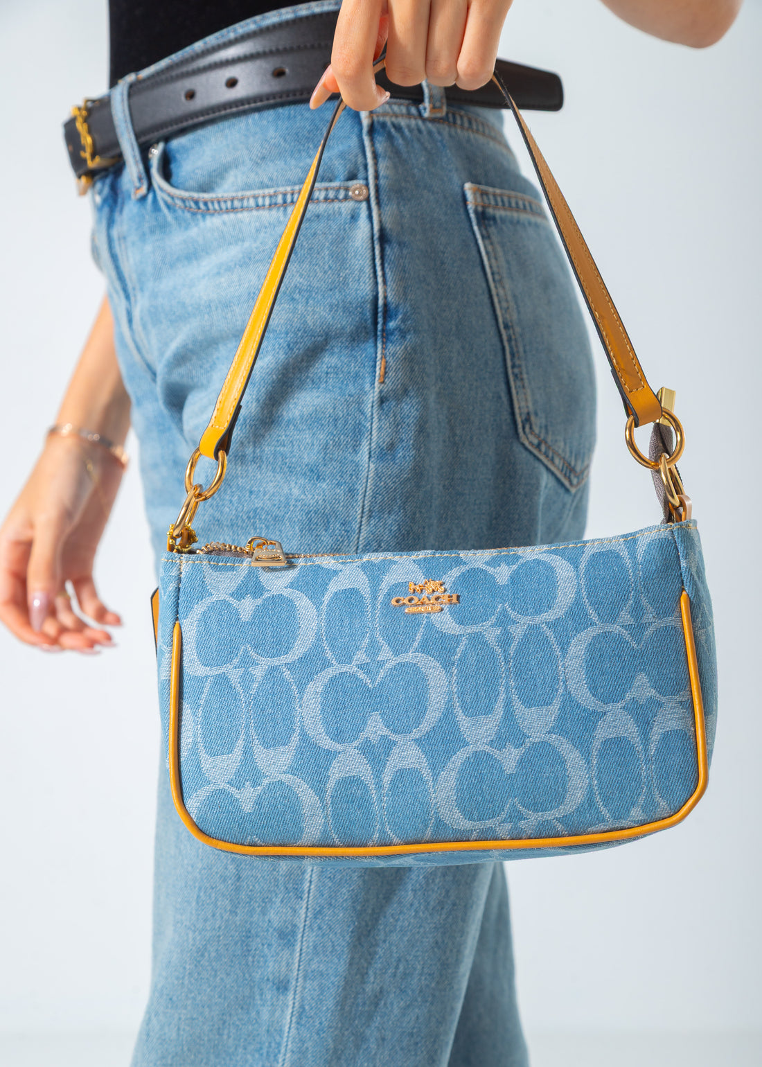 The Iconic Shoulder Pochette Bag-jeans
