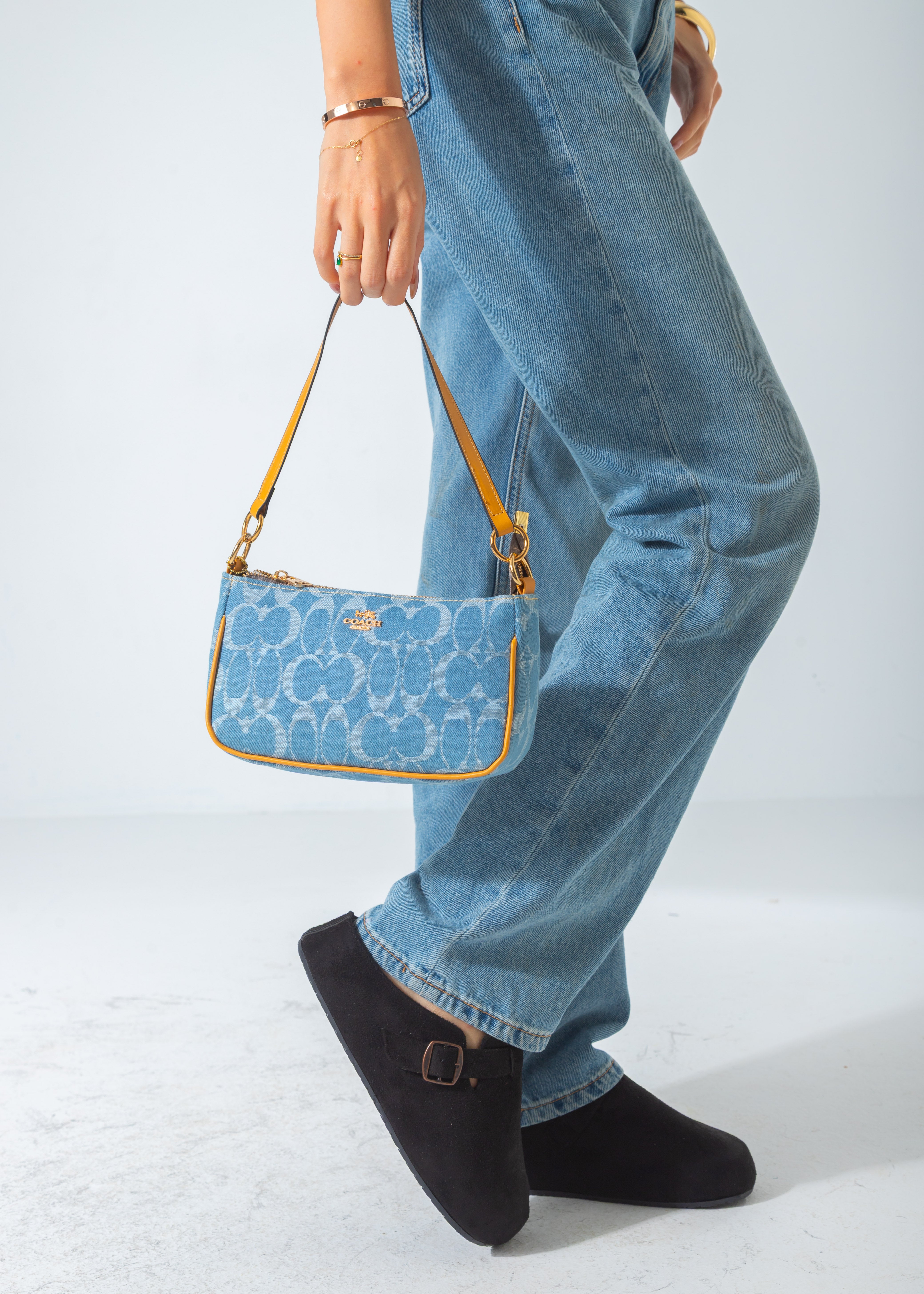 The Iconic Shoulder Pochette Bag-jeans