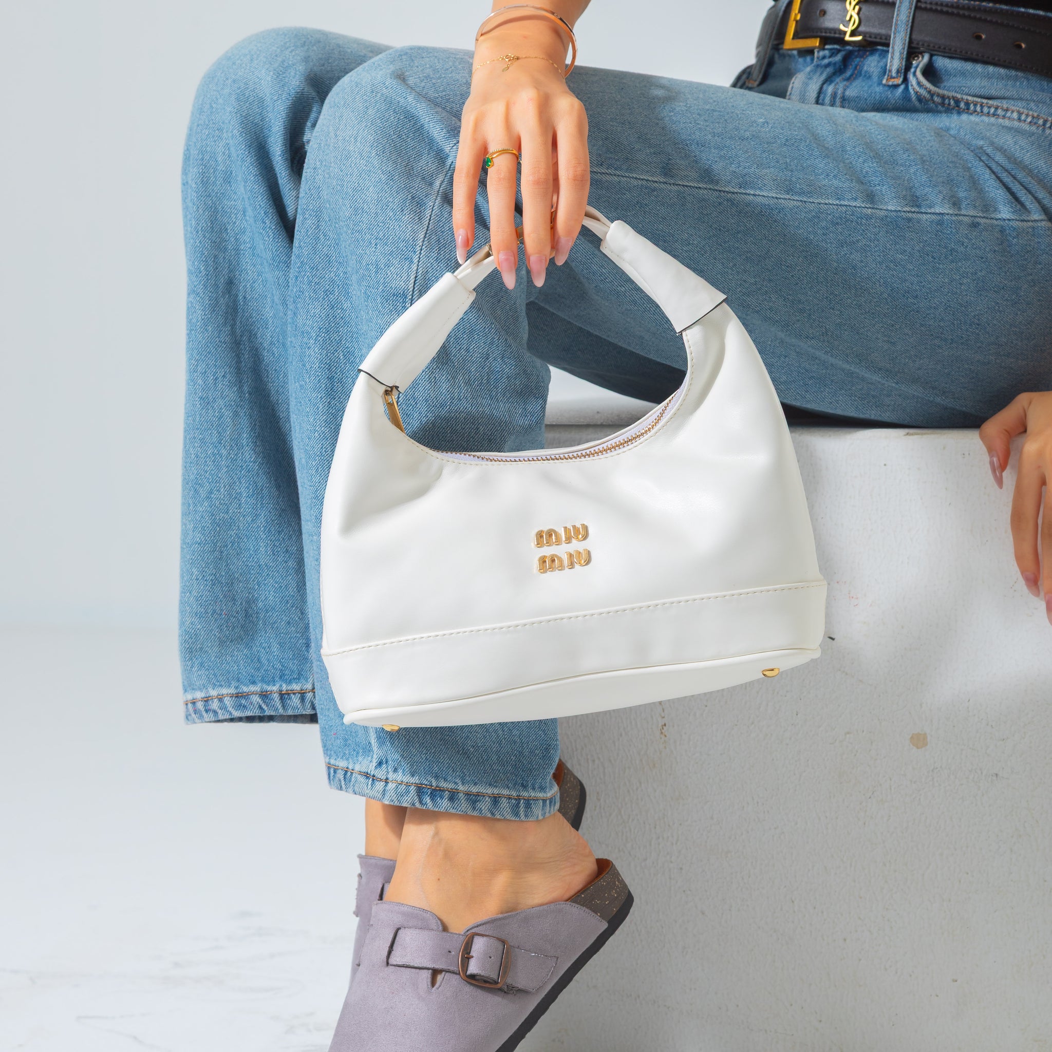 The Chic Petite Bag-white