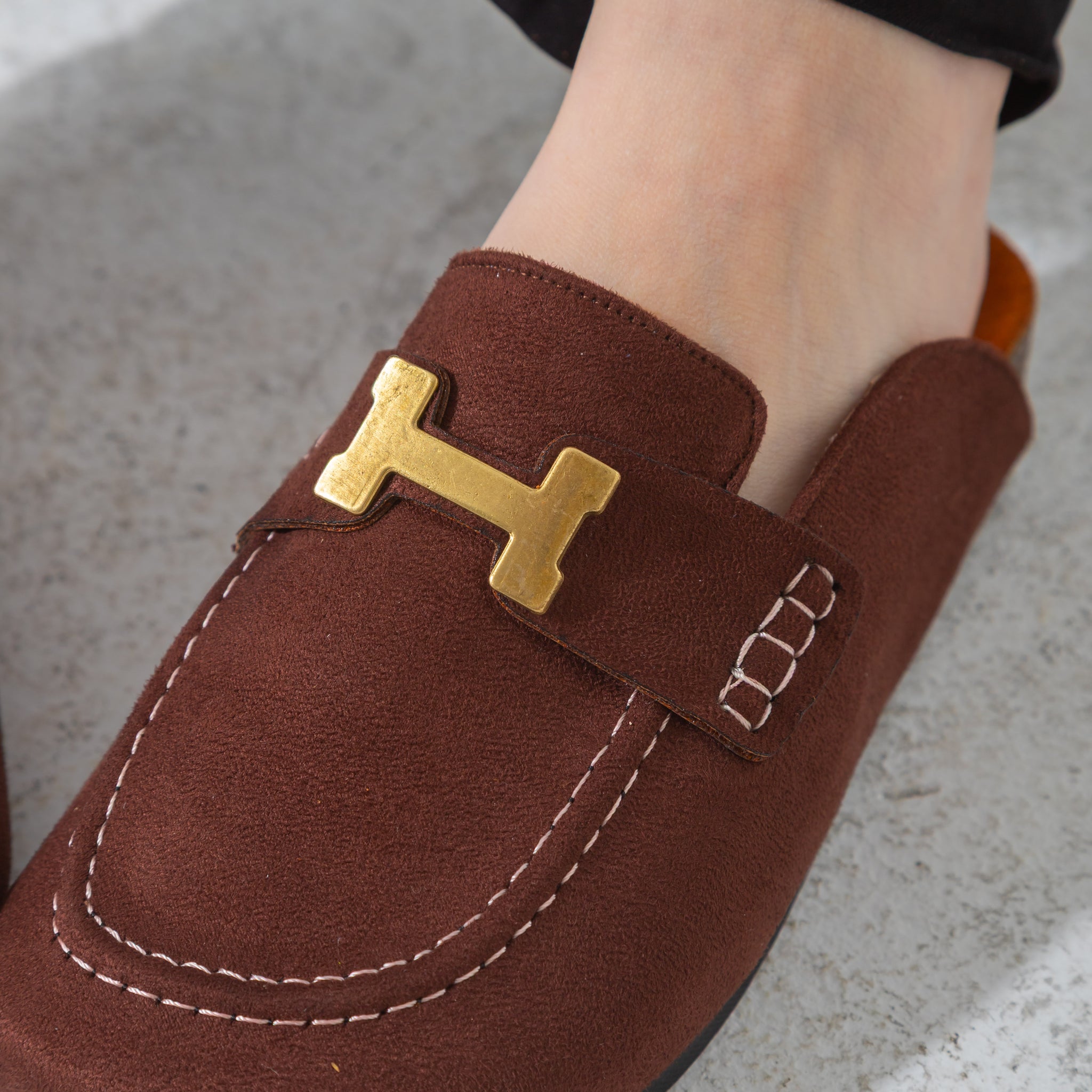 The Classic H-Bar Clog-brown