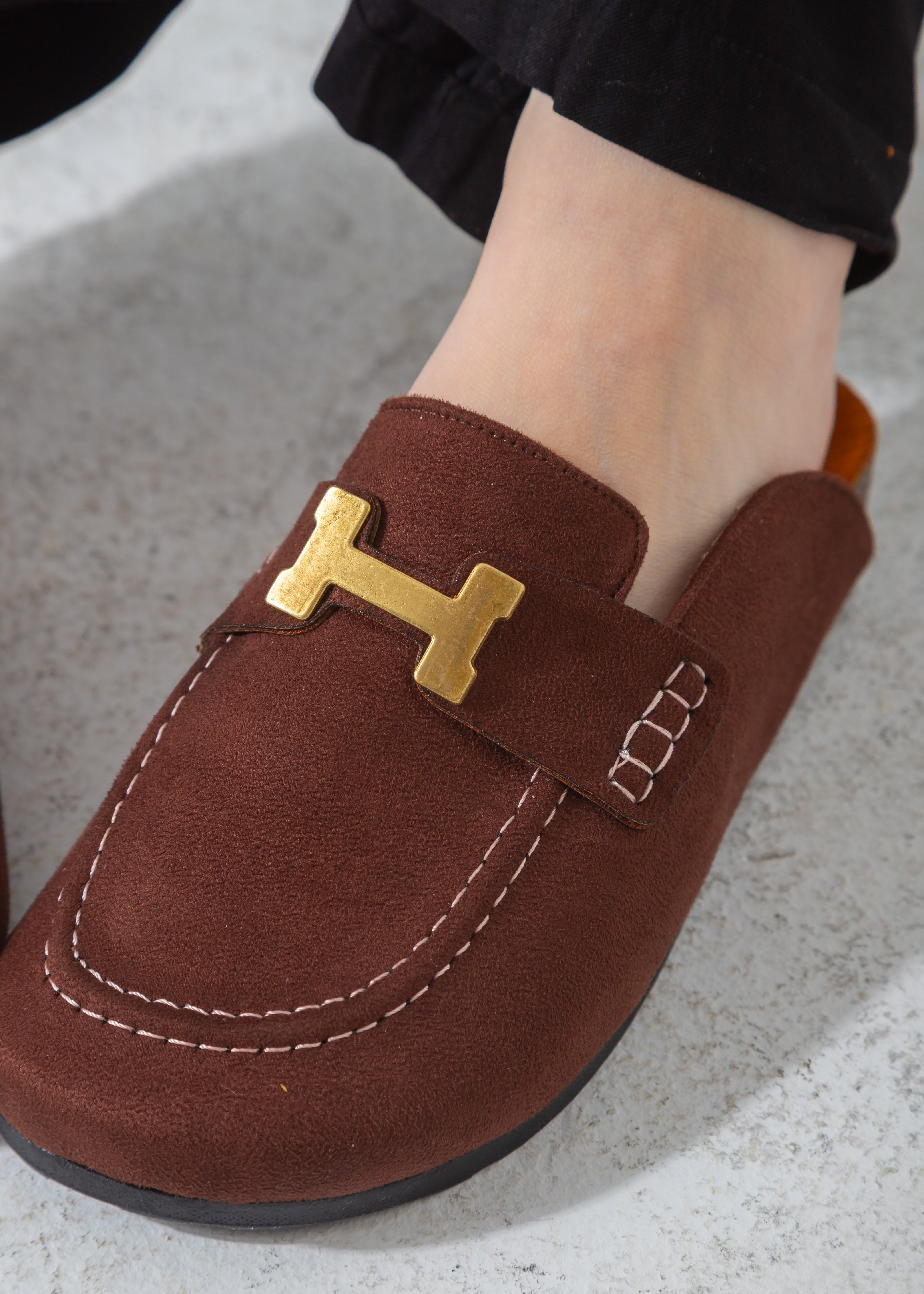 The Classic H-Bar Clog-brown