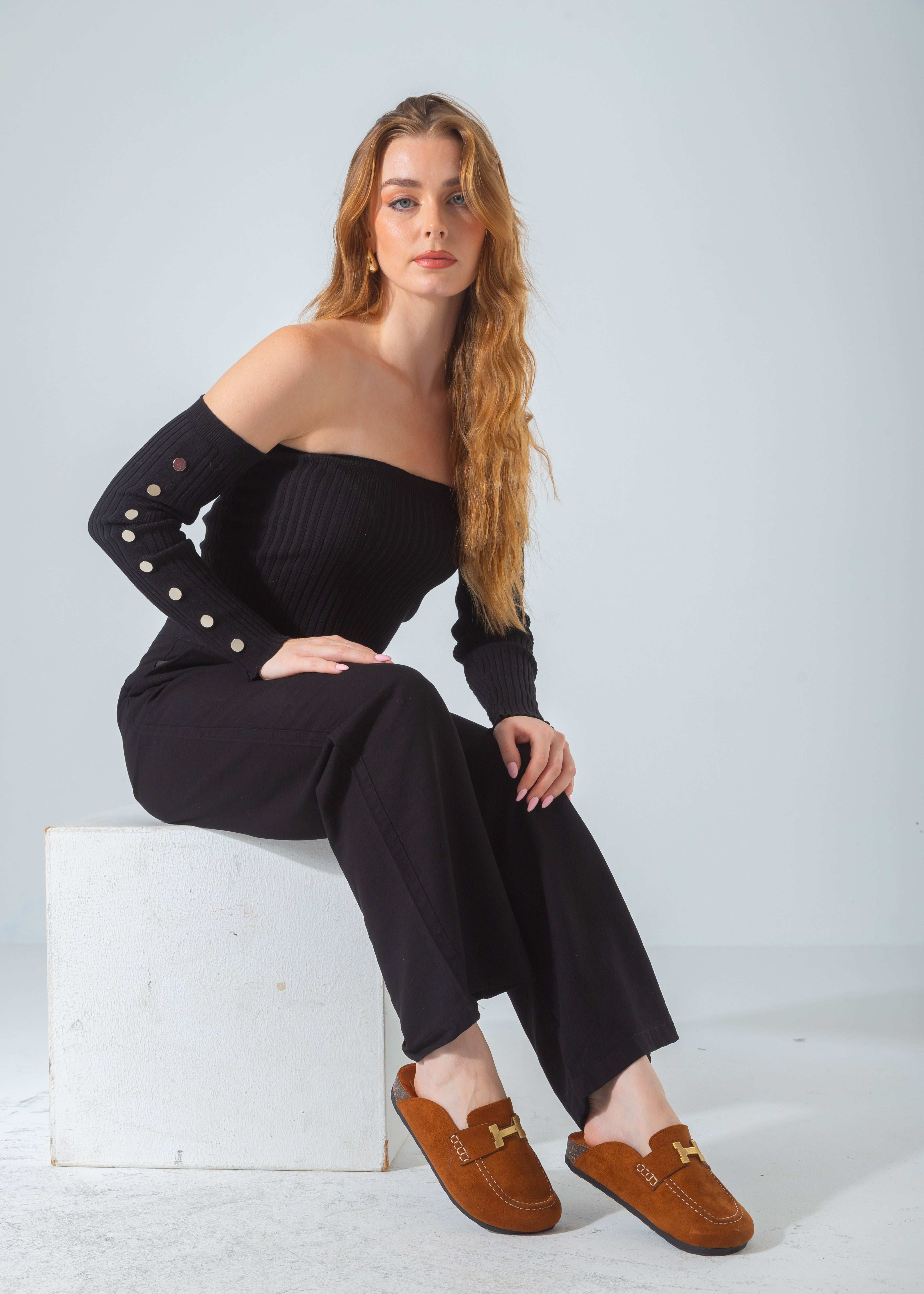 The Classic H-Bar Clog-camel