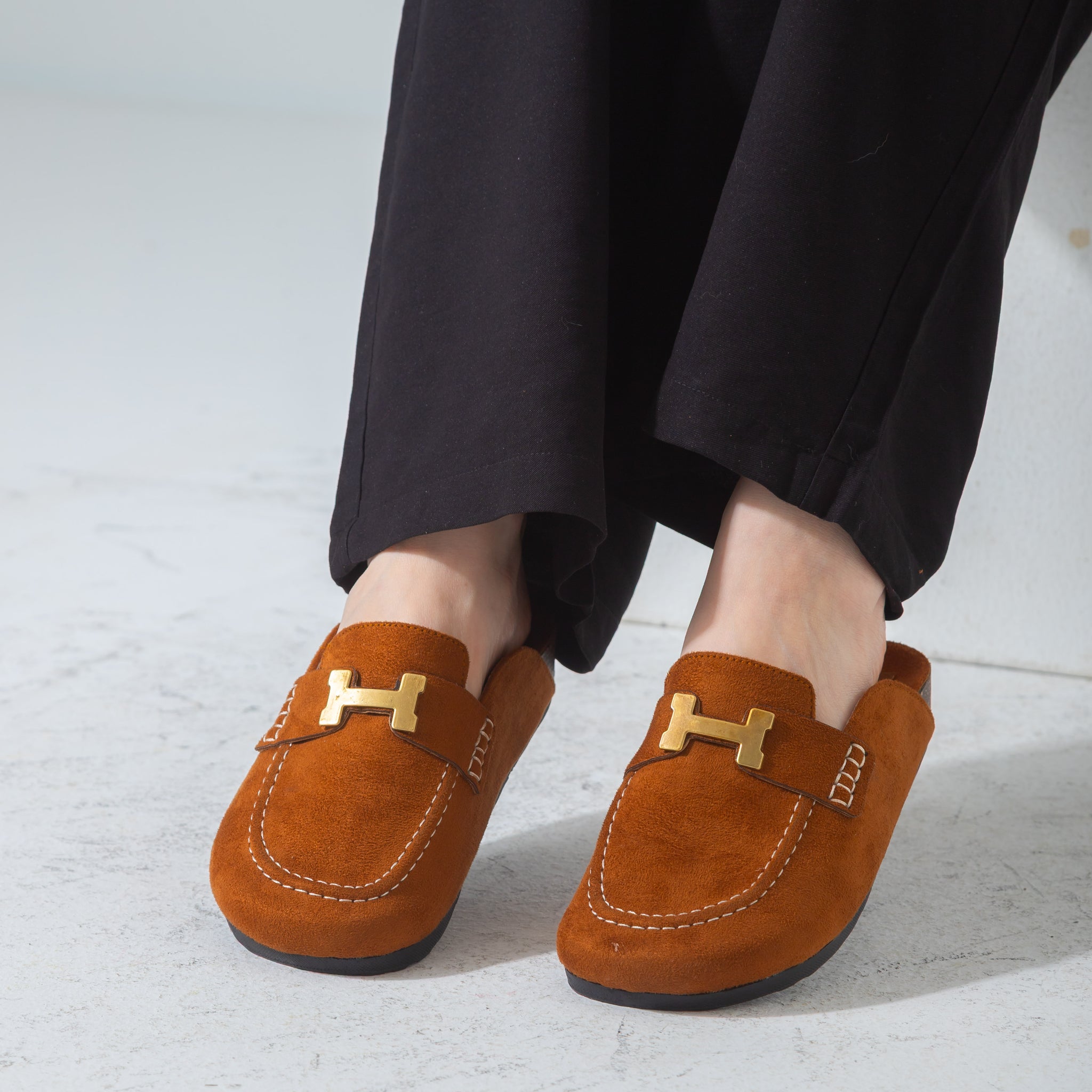The Classic H-Bar Clog-camel