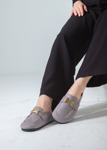 The Classic H-Bar Clog-gray