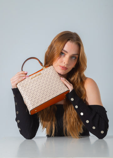 The Convertible Top-Handle Bag-camel-beige